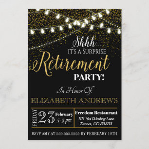 Invitation à la retraite surprise - Infirmière, en