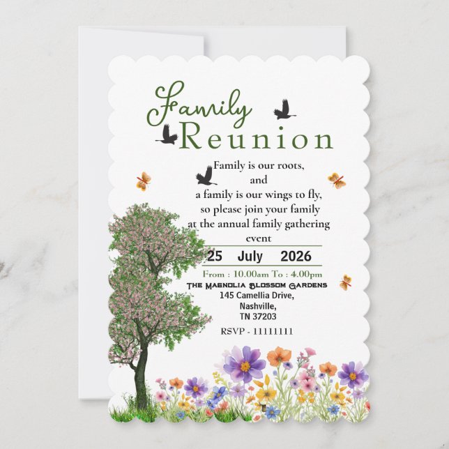 Invitation à la réunion de famille (Devant)