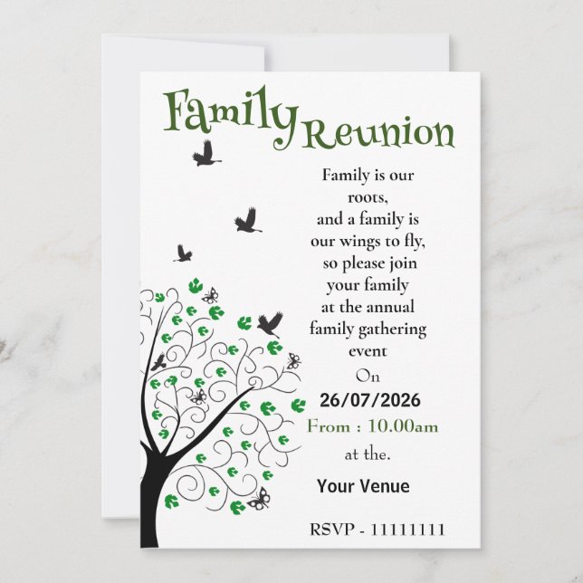 Invitation à la réunion de famille (Devant)