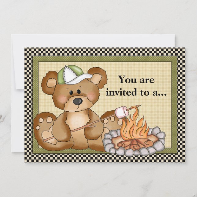 Invitation à la réunion de famille de l'ours (Devant)