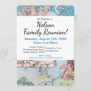 Invitation à la réunion de la famille de la grenou
