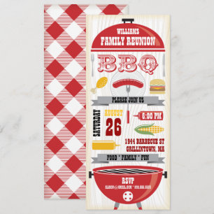 INVITATION À LA RÉUNION DE LA FAMILLE RED BBBQ GRI