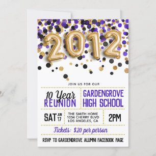 Invitation à la réunion du lycée 2012