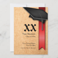 Invitation à la réunion en classe rouge de l'année