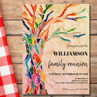 Invitation à la réunion familiale de l'arbre famil