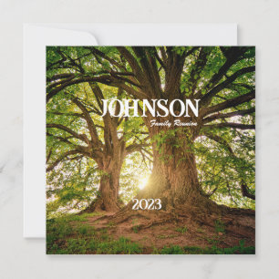 Invitation à la réunion familiale de l'arbre fores