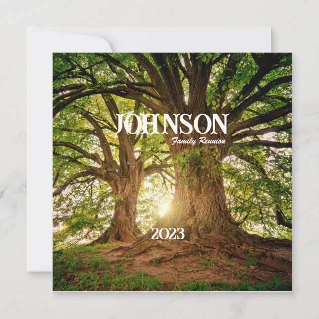 Invitation à la réunion familiale de l'arbre fores (Devant)