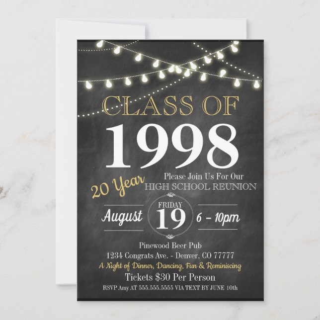 Invitation à la Réunion - N'importe quelle année! (Devant)