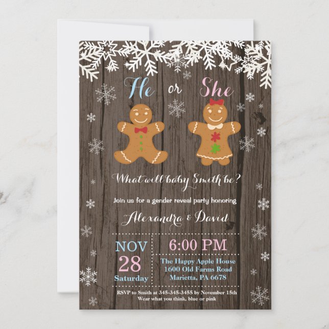 Invitation à la révélation des genres de Noël d'hi (Devant)