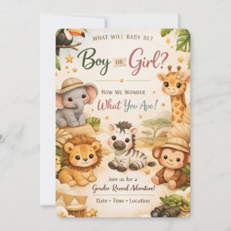Invitation à la révélation du sexe de bébé - Avent