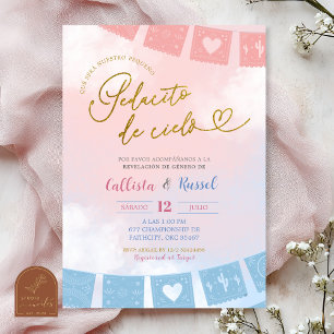 Invitation à la révélation du sexe de bébé Spanish