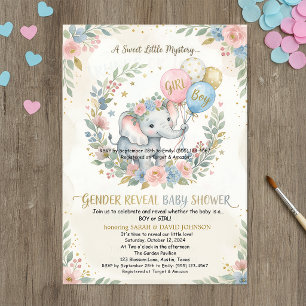Invitation à la révélation du sexe de l'éléphant