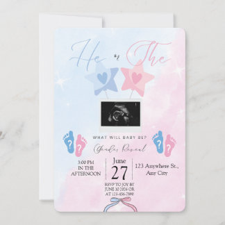 Invitation à la révélation du sexe de l'enfant