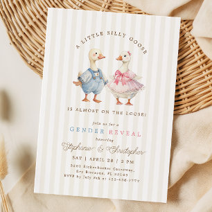 Invitation à la révélation du sexe de Silly Goose