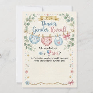 Invitation à la révélation du sexe du bébé par cou