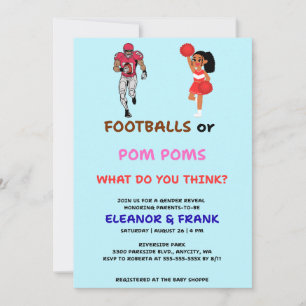 Invitation à la révélation du sexe Footballs ou Po