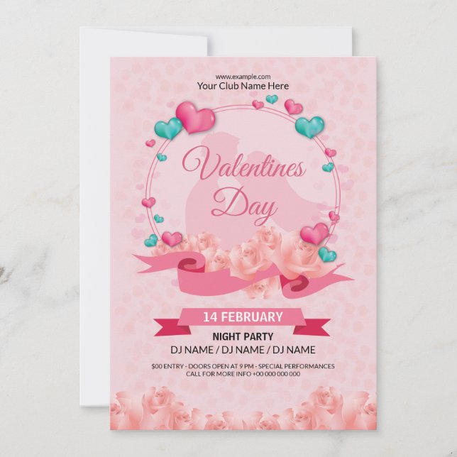 Invitation à la Saint Valentin (Devant)