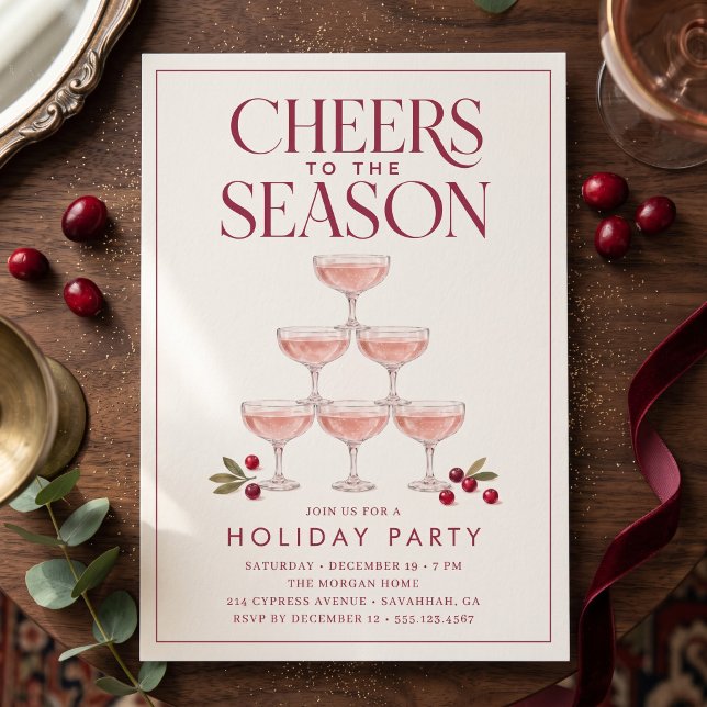 Invitation À la saison festive de fêtes (Créateur téléchargé)