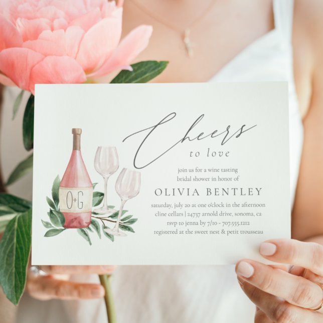 Invitation À la santé de l'amour Dégustation de vin Enterreme (Créateur téléchargé)