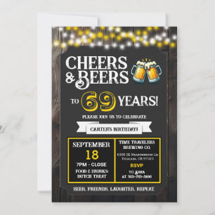 Invitation À la santé et aux bières pour les 69 ans de la bra