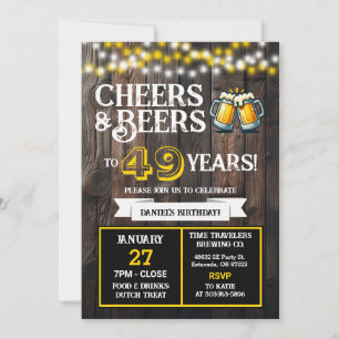 Invitation À la santé et bières pour les 49 ans de la brasser
