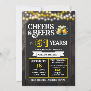 Invitation À la santé et bières pour les 61 ans de la brasser