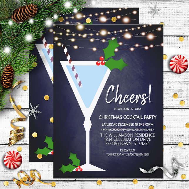 Invitation à la soirée cocktail de Noël (Créateur téléchargé)