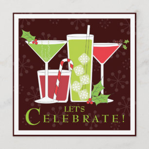 Invitation à la soirée Cocktail Holly Jolly Christ