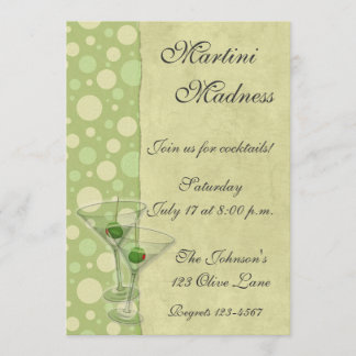 Invitation à la soirée cocktail Martini