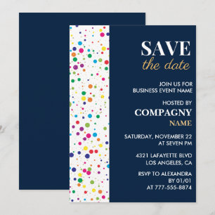Invitation à la soirée d'affaires Sauvegarder la d