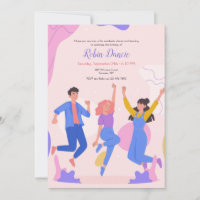 Invitation à la soirée dansante des adolescents