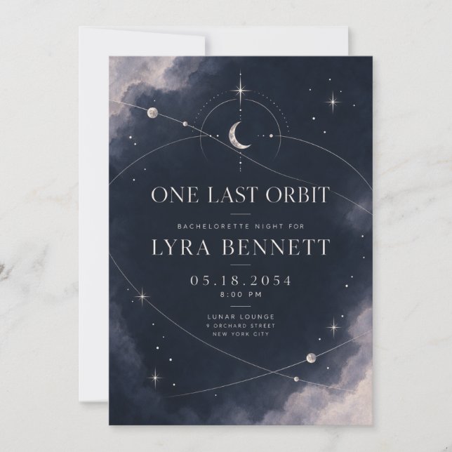 Invitation à la soirée de Bachelorette | Céleste a (Devant)