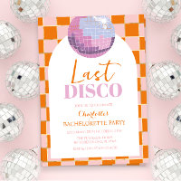 Invitation à la soirée de bachelorette de la disco