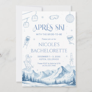 Invitation à la soirée de Bachelorette d'hiver Apr