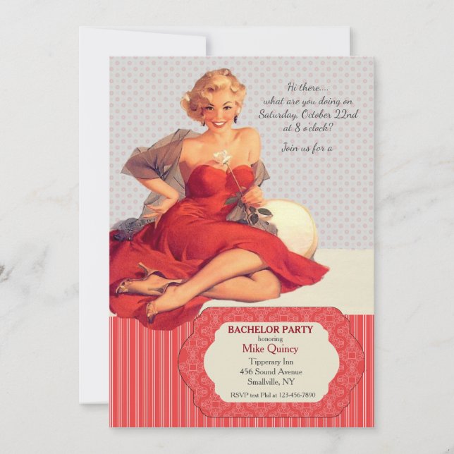 Invitation à la soirée de célibat, Bonjour l'amour (Devant)
