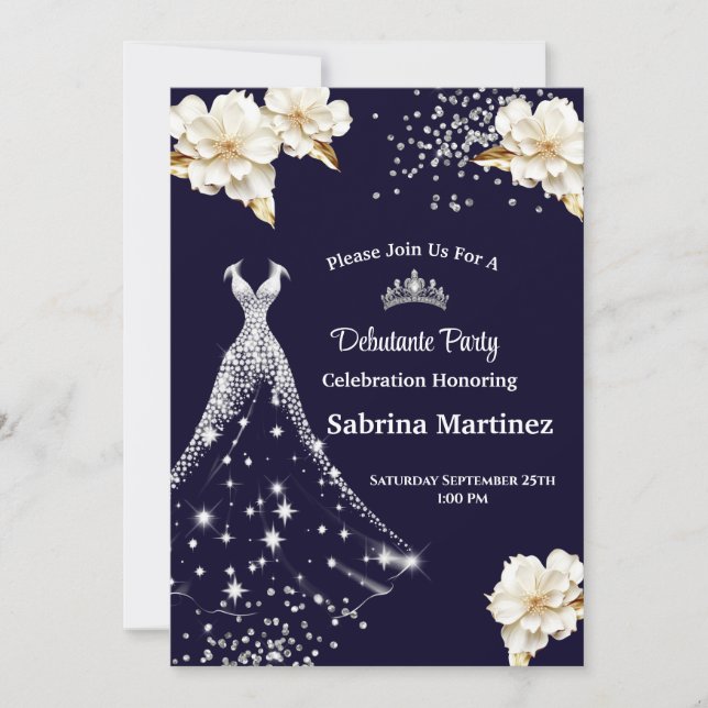 Invitation à la soirée de débutante (Devant)