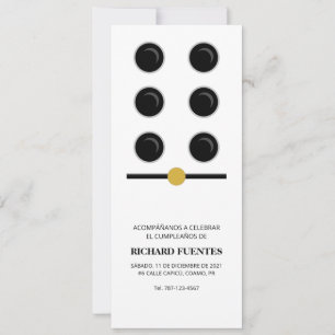 Invitation à la soirée de dominos de Porto Rico   