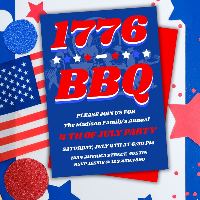 Invitation à la soirée de feu d'artifice du 1776 B (Créateur téléchargé)