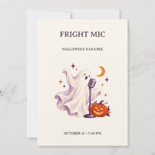Invitation à la soirée de karaoke Halloween Fright