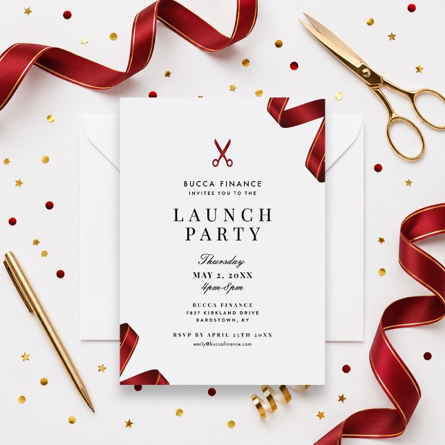 Invitation à la soirée de lancement (Créateur téléchargé)