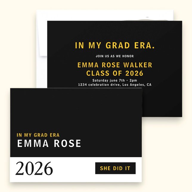 Invitation à la soirée de l'ère du dégradé typogra (Créateur téléchargé)