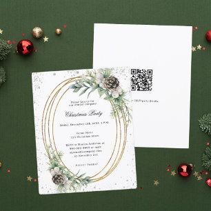 Invitation à la soirée de Noël de la société QR co
