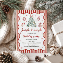 Invitation à la soirée de Noël Jingle & Mingle