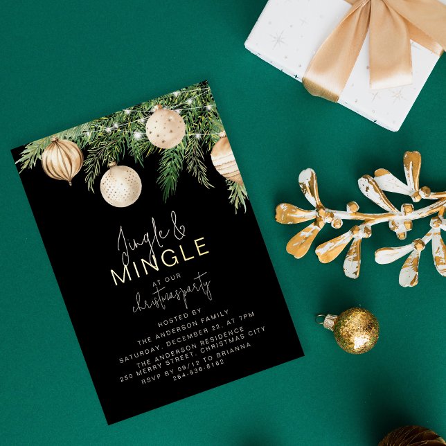 Invitation à la Soirée de Noël Jingle & Mingle (Créateur téléchargé)