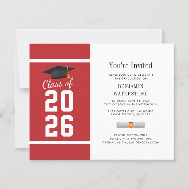 Invitation à la soirée de remise des diplômes 2026 (Devant)