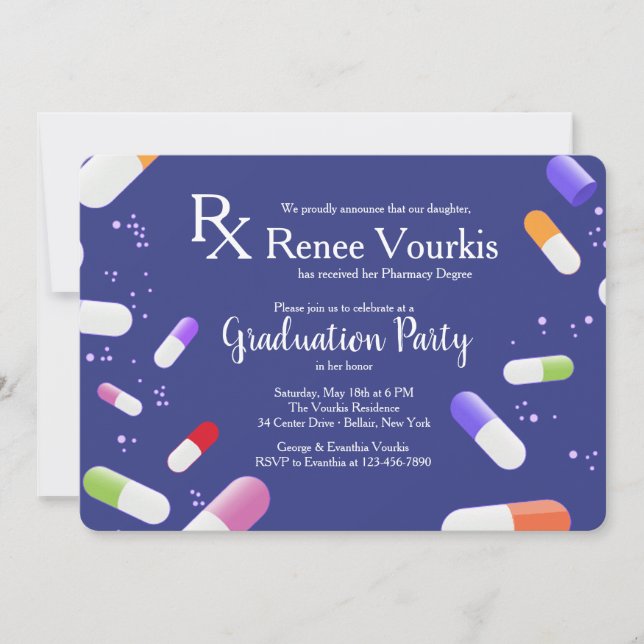 Invitation à la soirée de remise des diplômes des  (Devant)