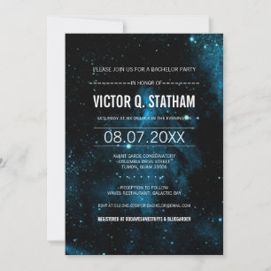 Invitation à la soirée d'enterrement de vie de gar