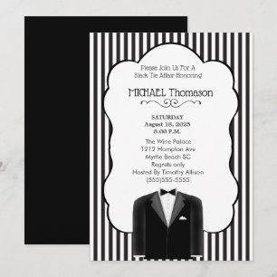 Invitation à la soirée d'enterrement de vie de gar