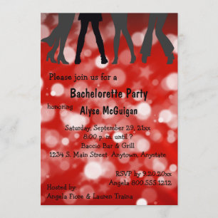 Invitation à la soirée disco Inferno Bachelorette