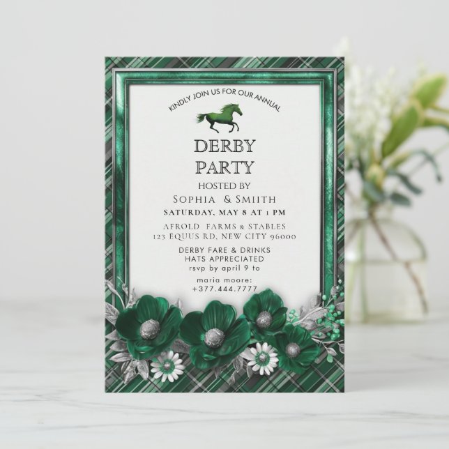 Invitation à la soirée du Derby du cheval argenté  (Debout devant)